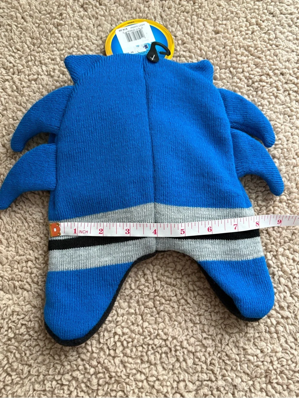 Sonic the Hedgehog Blue Kids Hat & Mittens Set